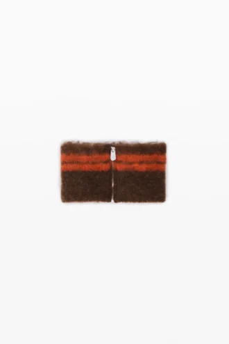 Strickschal mit Reißverschluss
