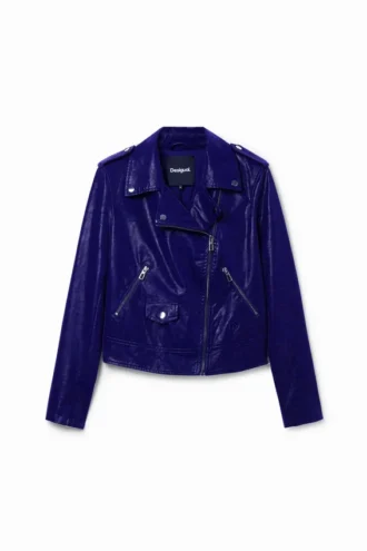 Strukturierte Bikerjacke Strukturierte Bikerjacke