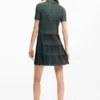 Strukturiertes Kleid mit Reißverschluss Strukturiertes Kleid mit Reißverschluss