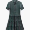 Strukturiertes Kleid mit Reißverschluss Strukturiertes Kleid mit Reißverschluss