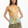Strukturiertes T-Shirt Strukturiertes T-Shirt