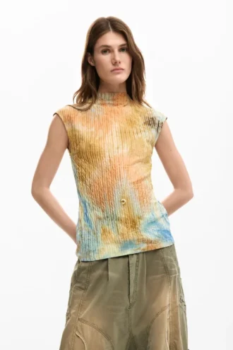 Strukturiertes T-Shirt