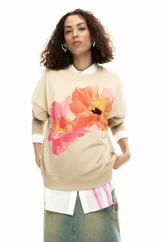 Sweatshirt mit Blumenprint