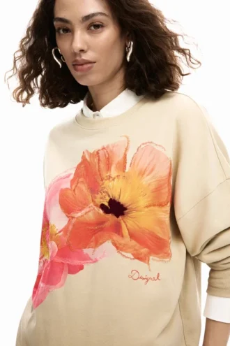 Sweatshirt mit Blumenprint