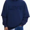 Sweatshirt mit doppelten Ärmeln Sweatshirt mit doppelten Ärmeln