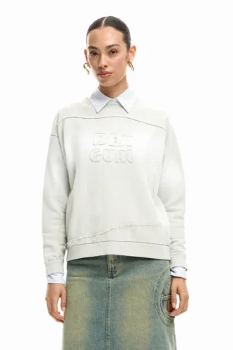 Sweatshirt mit Farbverlauf-Logo