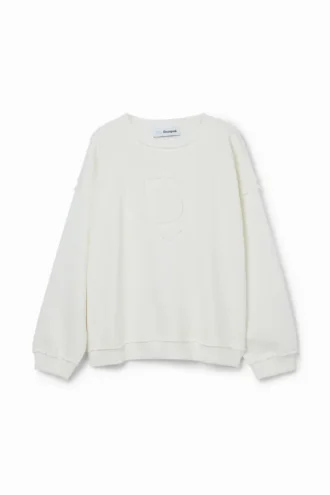 Sweatshirt mit geprägtem Imagotype Sweatshirt mit geprägtem Imagotype