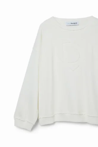Sweatshirt mit geprägtem Imagotype Sweatshirt mit geprägtem Imagotype