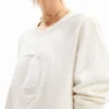 Sweatshirt mit geprägtem Imagotype Sweatshirt mit geprägtem Imagotype