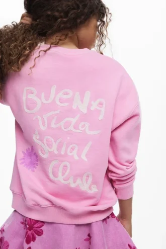 Sweatshirt mit gestickter Sonne