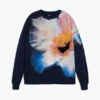 Sweatshirt mit großem Blumenmuster