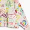 Sweatshirt mit weitem Ärmel und Schriftzug Sweatshirt mit weitem Ärmel und Schriftzug