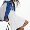 Sweatshirts-Kleid mit Schleife