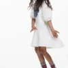Sweatshirts-Kleid mit Schleife
