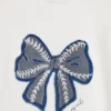 Sweatshirts-Kleid mit Schleife