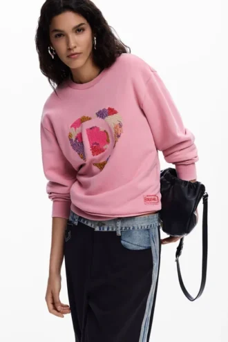 Sweatshirts mit Logo-Perlen