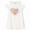 T-Shirt-Kleid mit Herzausschnitt T-Shirt-Kleid mit Herzausschnitt