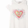 T-Shirt-Kleid mit Herzausschnitt T-Shirt-Kleid mit Herzausschnitt