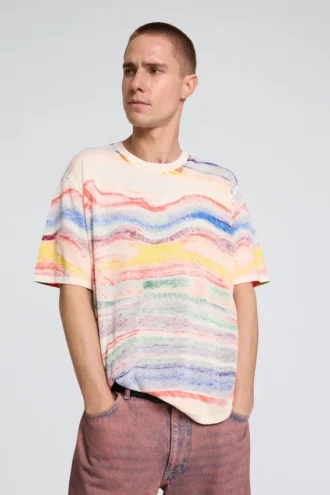 T-Shirt mit abstraktem Print