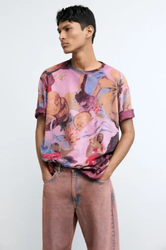 T-Shirt mit Blumenprint