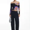 T-Shirt mit Blumenprint von M. Christian Lacroix