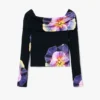 T-Shirt mit Blumenprint von M. Christian Lacroix