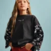 T-Shirt mit Dreiviertelärmeln und Sternen