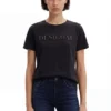 T-Shirt mit glänzendem Logo