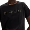 T-Shirt mit glänzendem Logo