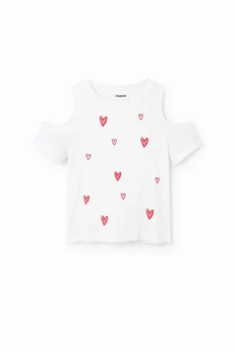 T-Shirt mit Herzausschnitt T-Shirt mit Herzausschnitt