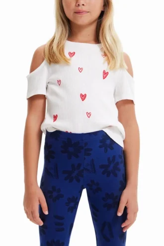 T-Shirt mit Herzausschnitt T-Shirt mit Herzausschnitt