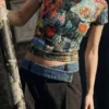 T-Shirt mit Katzenprint T-Shirt mit Katzenprint
