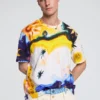 T-Shirt mit Kosmos-Print