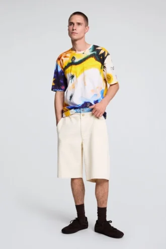 T-Shirt mit Kosmos-Print