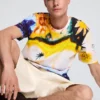 T-Shirt mit Kosmos-Print