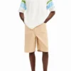 T-Shirt mit Palmen im Aquarell-Look