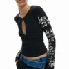 T-Shirt mit Schriftzug T-Shirt mit Schriftzug