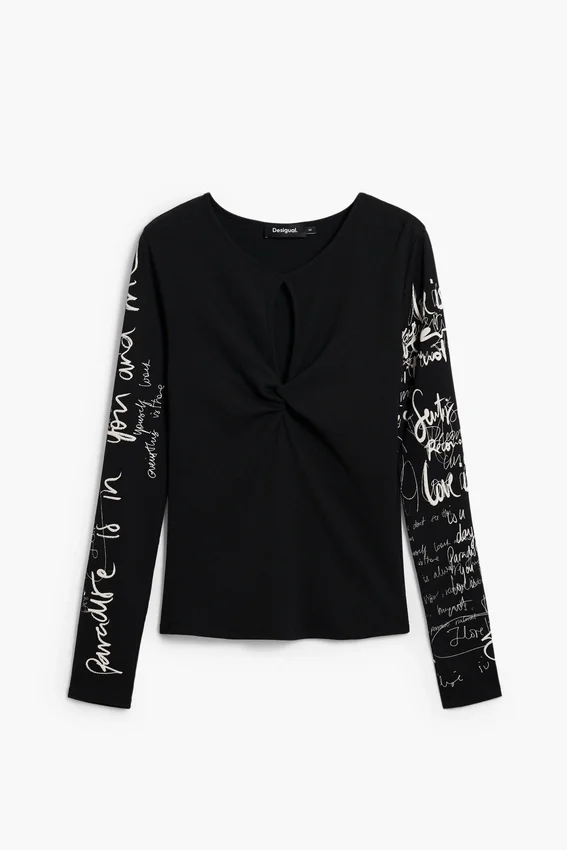 T-Shirt mit Schriftzug T-Shirt mit Schriftzug
