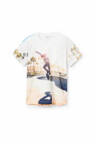 T-Shirt mit Skater-Print T-Shirt mit Skater-Print