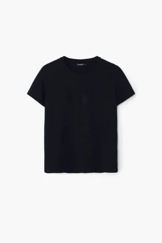 T-Shirt mit Strass-Logo