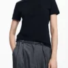 T-Shirt mit Strass-Logo T-Shirt mit Strass-Logo