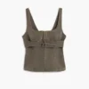 Taillierte Bluse mit Trägern Taillierte Bluse mit Trägern