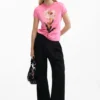 Tailliertes Daisy-T-Shirt Tailliertes Daisy-T-Shirt
