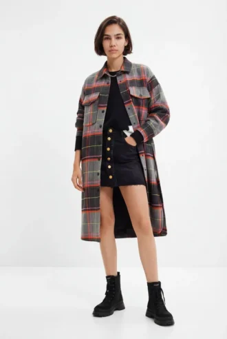 Tartan-Overshirt-Mäntel