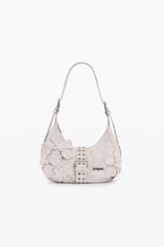 Tasche mit floralen Applikationen