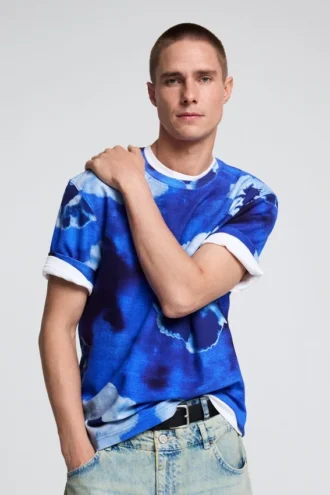 Tie-Dye-Blumen-Hemd