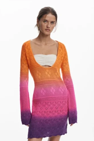 Tie-Dye-Häkel-Kleider