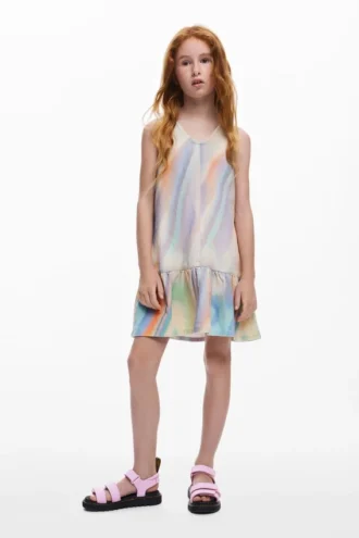 Tie-Dye-Jeans-Kleid Tie-Dye-Jeans-Kleid