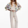 Tie-Dye-Jeansjacke Tie-Dye-Jeansjacke