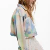 Tie-Dye-Jeansjacke Tie-Dye-Jeansjacke